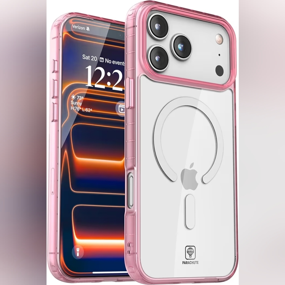 Parachute Clear Cover for iPhone 17 Pro Max - Pink